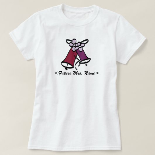 Future Mrs Wedding Bells T-shirt (Design voorkant)