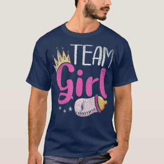 Future Parents Team Girl Baby Announcement Gender T-shirt