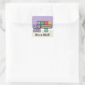 Future Physicist's Blocks Aankondiging Sticker (Tas)