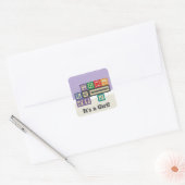 Future Physicist's Blocks Aankondiging Sticker (Envelop)