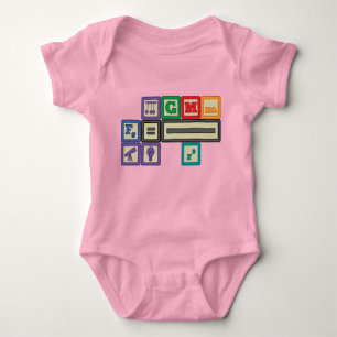 Future Physicist's Blocks Baby Bodysuit