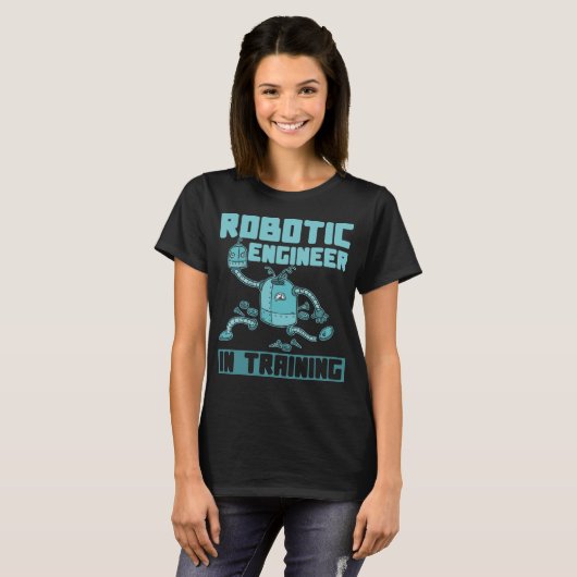 Future Robotics Engineer Boy Girl Robot T-shirt (Voorkant volledig)