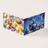 Future sci-fi cyber bunny Easter (Outside)