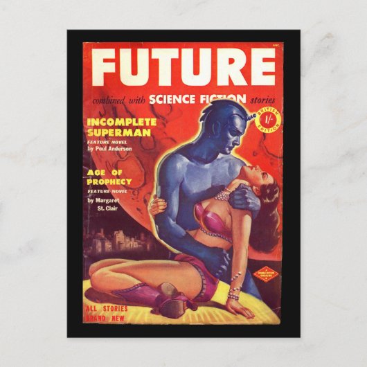 Future Science Fiction 02 (UK)_Pulp Art Briefkaart (Voorkant)