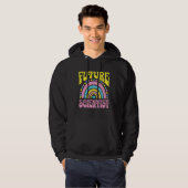 Future Scientist Bright Retro Rainbow Scientists T Hoodie (Voorkant volledig)