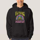 Future Scientist Bright Retro Rainbow Scientists T Hoodie (Voorkant)