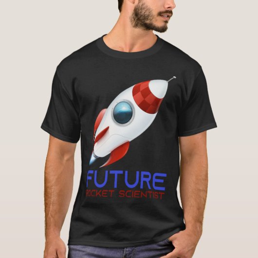 Future Scientist Science Rocket Ship Kids  Astrona T-shirt (Voorkant)