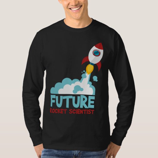 Future Scientist Science Rocket Ship Kids  Astrona T-shirt (Voorkant)