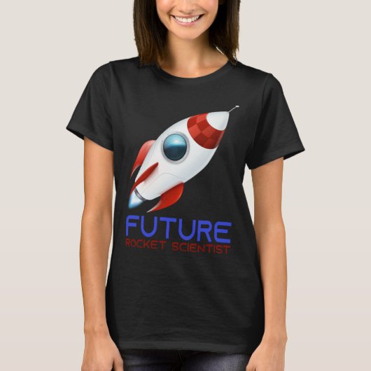 Future Scientist Science Rocket Ship Kids  Astrona T-shirt (Voorkant)