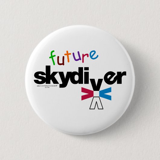 Future Skydiver Ronde Button 5,7 Cm (Voorkant)