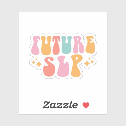 Future SLP Speech Language Pathologist in Training Sticker (Vel)
