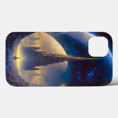 Future Space City Sci-Fi Art Coque-Mate coque ipho (Verso (horizontal))