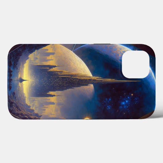 Future Space City Sci-Fi Art Coque-Mate coque ipho (Verso (horizontal))