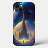 Future Space City Sci-Fi Art Coque-Mate coque ipho (Verso)