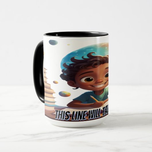 Future Star Kids Space Learning Mug (Devant gauche)