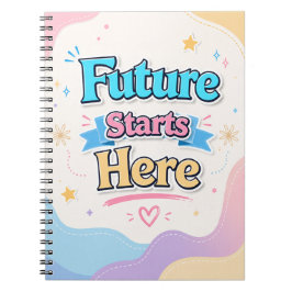 Future Starts Here Notitieboek - Inspirerend voor