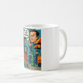 Future Tycoon Retro Pop Art Motivation Mug (Devant droit)