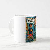 Future Tycoon Retro Pop Art Motivation Mug (Devant gauche)
