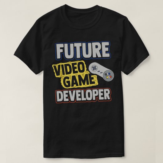 Future Video Game Developer Designer Programmer T-shirt (Design voorkant)