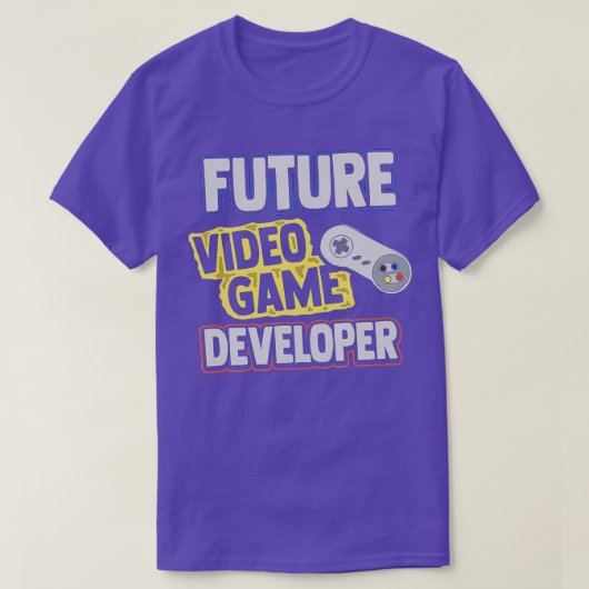 Future Video Game Developer Designer Programmer T-shirt (Design voorkant)