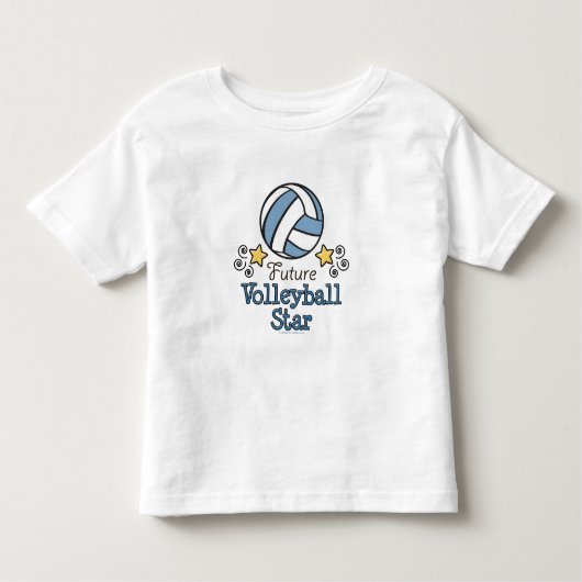 Future Volleyball Star Toddler Ringer T-shirt (Voorkant)