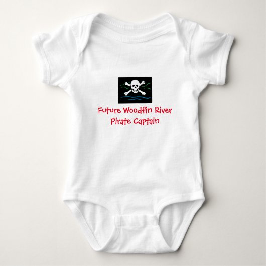 Future Woodfin River Pirate Kapitein Body Suit Romper (Voorkant)