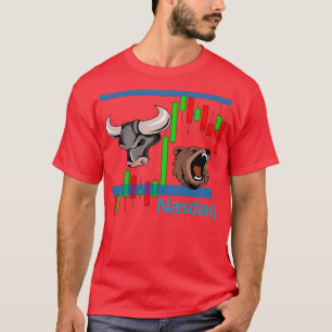 Futures Trading Beer vs Bull Emini Nasdaq NQ T-shirt