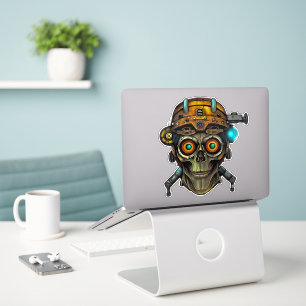 Futurisme ontmoet Retro Cool - Groovy Steampunk Al Sticker