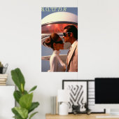 Futurisme tropical Sud Floride - Poster BDTDB (Bureau à domicile)