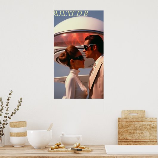 Futurisme tropical Sud Floride - Poster BDTDB (Cuisine)