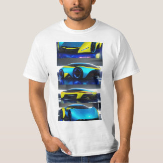Futurismo Drive: Ultra Sci-Fi auto ontketend T-shirt