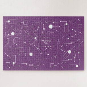 Futurist Pattern: Mulberry 004 Legpuzzel