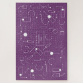 Futurist Pattern: Mulberry 004 Legpuzzel (Verticaal)