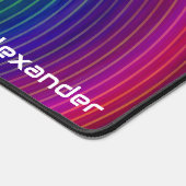 Futuriste Sci Fi Neon Swirls Nom Personnalisé Jeu (Coin)