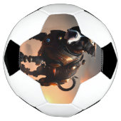 Futuriste Staffordshire Terrier Robot, Soccerball (Tourné)