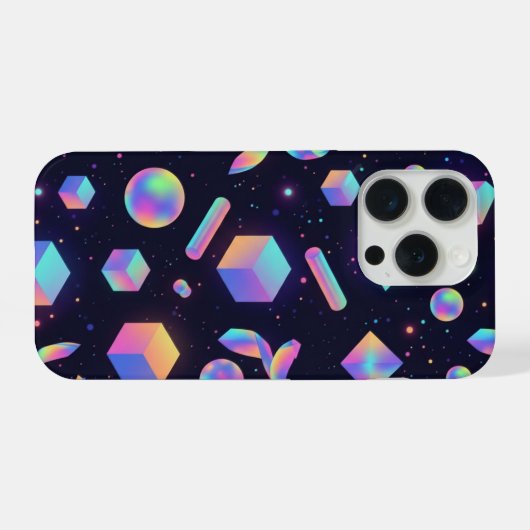 Futuristic 3D Holographic Geometric Phone Case (Verso Horizontal)