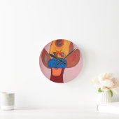 Futuristic Animal Art Wall Clock Ronde Klok (Huis)