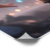 Futuristic Anime Hero – Cyberpunk Warrior Poster (Coin)