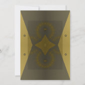 Futuristic Art Deco Uitnodiging (Achterkant)