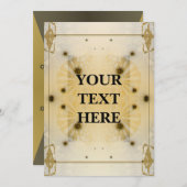 Futuristic Art Deco Uitnodiging (Voorkant / Achterkant)