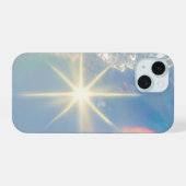 Futuristic Blue Chrome iPhone 14 Pro Max Cover iPhone 15 Hoesje (Achterkant horizontaal)