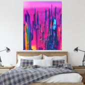 Futuristic City Canvas Print (Insitu (Slaapkamer))