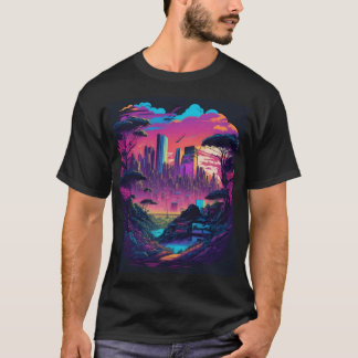Futuristic City in a Twilight Setting T-shirt