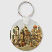Futuristic City Sci-Fi Sleutelhanger (Achterkant)