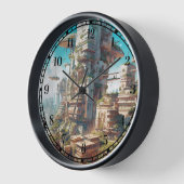 Futuristic City Science Fiction Art (Hoek)