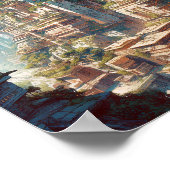 Futuristic City Science Fiction Art Poster (Hoek)