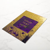 Futuristic Cyberpunk Grunge Texture Folie Uitnodiging (Gedraaid)