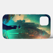 Futuristic Fantasy Castle Landscape Case-Mate iPhone Case (Achterkant (horizontaal))