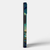 Futuristic Fantasy Castle Landscape Case-Mate iPhone Case (Achterkant / Rechts)