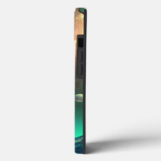 Futuristic Fantasy Castle Landscape Case-Mate iPhone Case (Achterkant / Links)